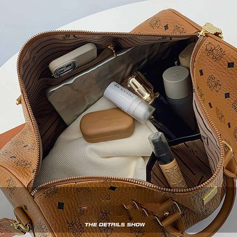 New Large Capacity PU Shoulder Independent Shoe Compartment Sports Fitness Short Distance Travel Storage Bag Y260225