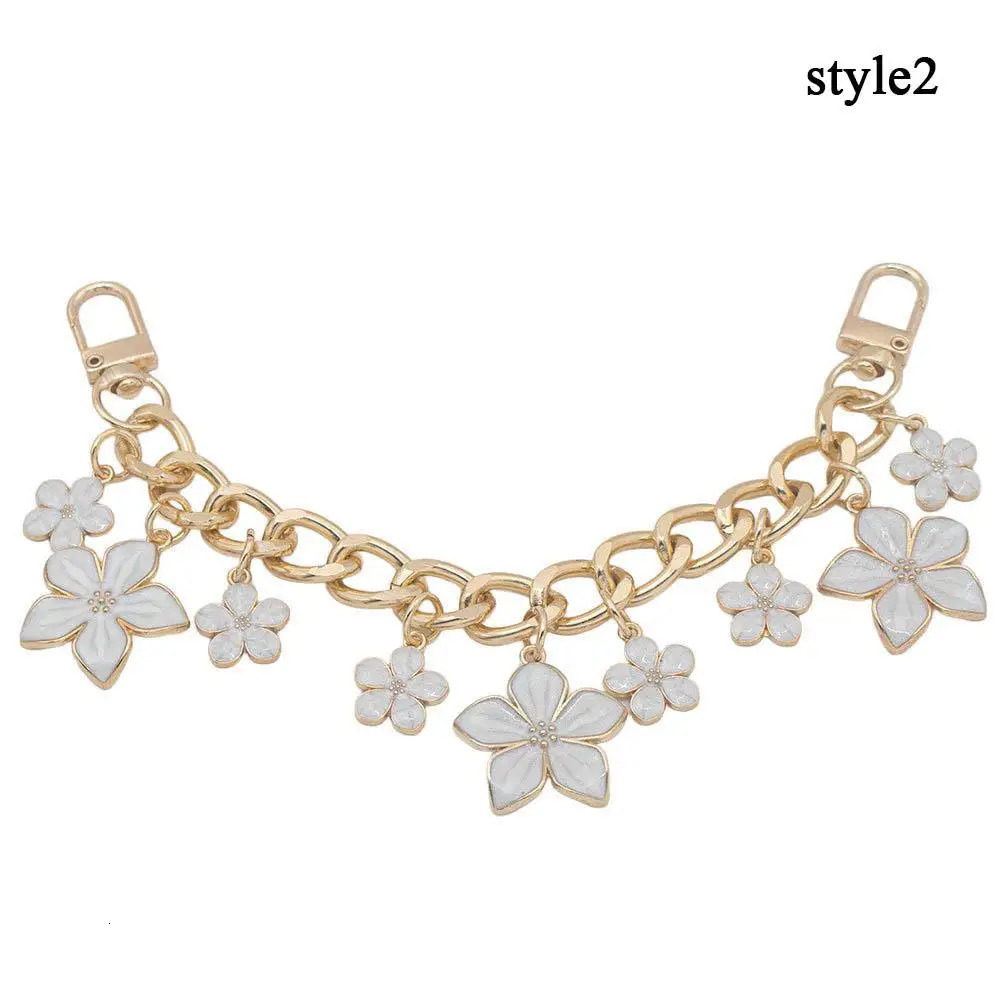 Cherry Blossom Bag Pendant Chain Bow Heart Enamel Phone Charm Bag Chain Bag Extension Strap Crossbody Bag Accessories 260206