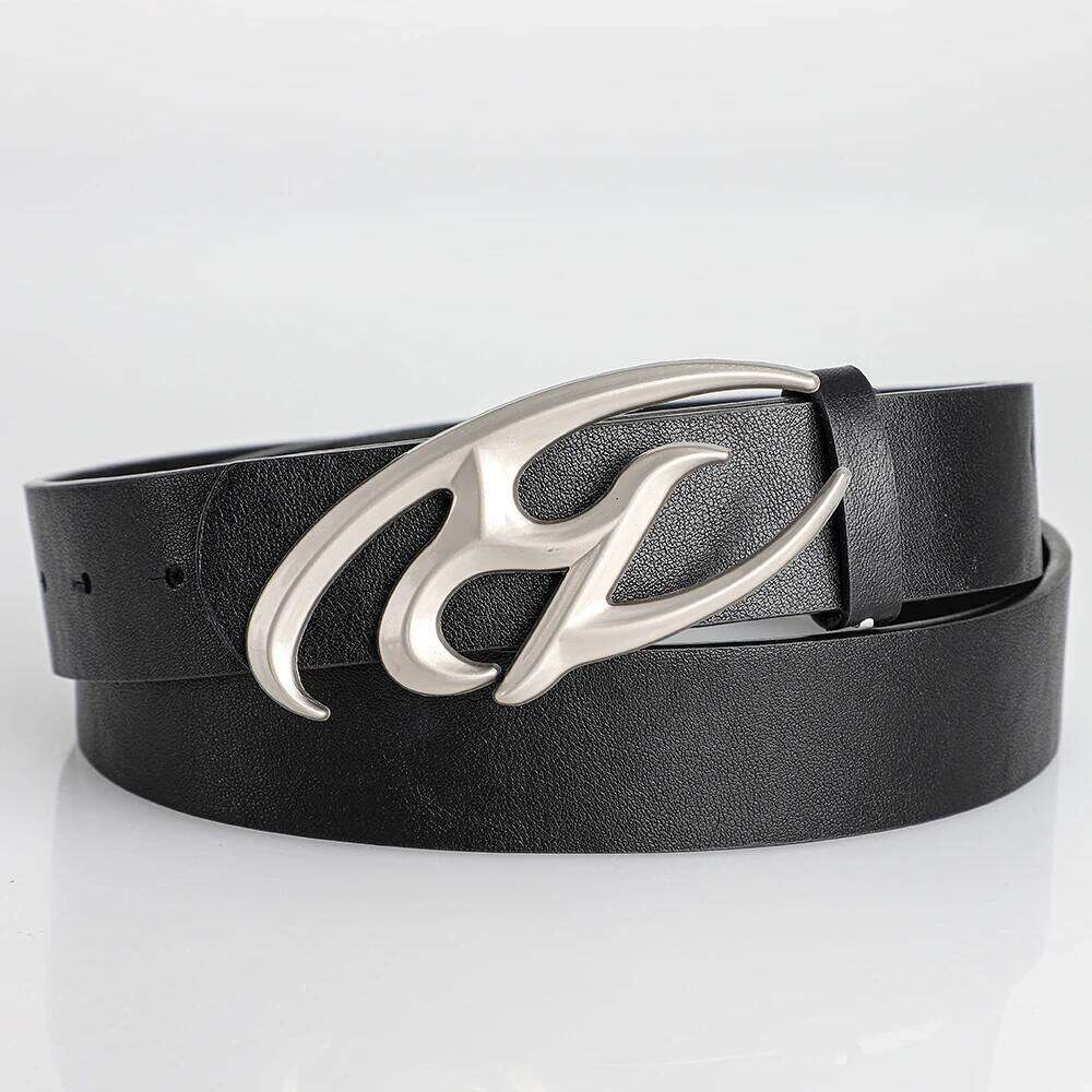 New Stylish Irregular Alloy Buckle Waist Casual Retro Punk Y2k Belt, For Men Women Trendy Accessory Belts, Ideal Gifts Y260225