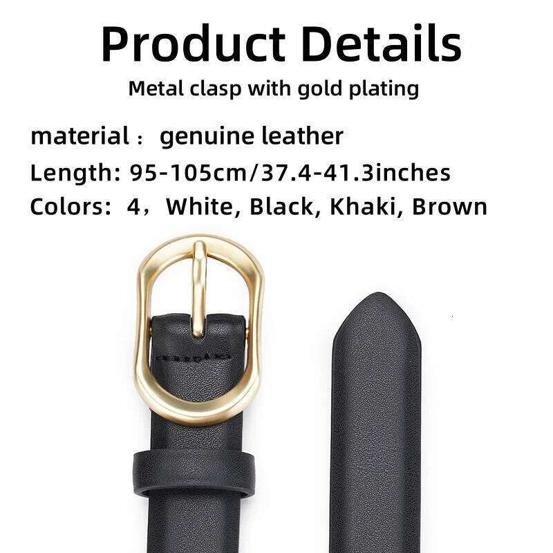 Top Quality Women's Pin Buckle Belt, 95-105cm Genuine Leather with Dress, Jeans Belt for Women Y260225
