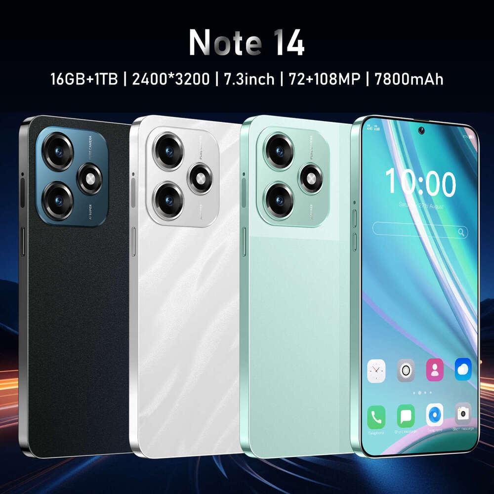 Well-known Brand Brand New Cross-Border Hot Sale Smart Phone Note TB Memory Large Screen Source Factory Wholesale Price CKS