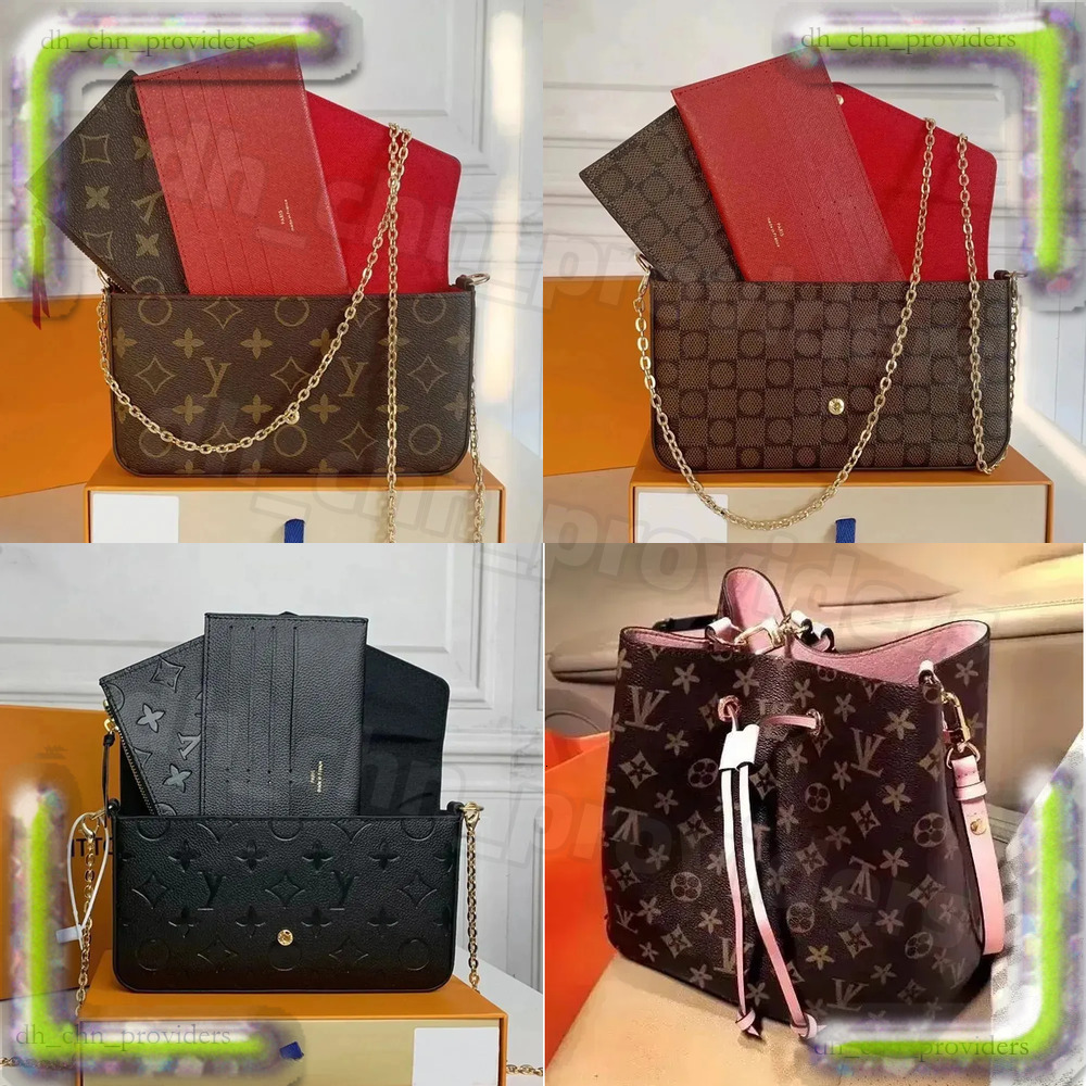 Luxury Designer Bag 3 Multi FELICIE POCHETTE Chain Handbag Crossbody Purse Women Shoulder Bags Ladys Tote Wallet louisities Vouiton bag vuttonn backpack 6f