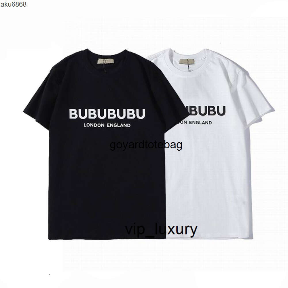 B mens t fashion shirts women designers tees cottons tops man s casual chest letter shirt luxury clothing polos Burberrys2 burberries MCT1 DIVI
