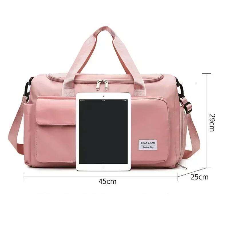 Sports Gym Dry Wet Handbags For Women Female Swimming Shoulder Crossbody Fitness Outdoor Travel Bag Weekender Duffel Y260225