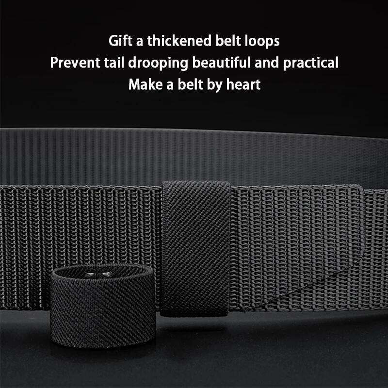 Tactical Canvas With Alloy Automatic Buckle For Men's Outdoor Casual Wear Business Belt And Father's Gifts Y260225