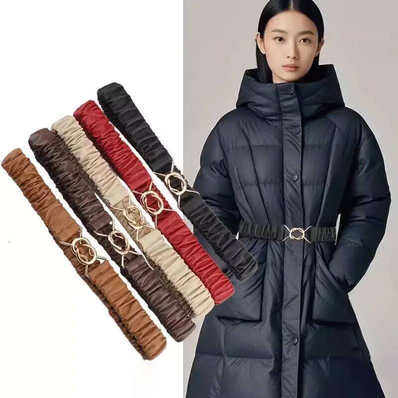 Fashion corset Belt for women plus size elegant high-end luxury brands Elastic cummerbund Black Desiner Women's belt female Y260225