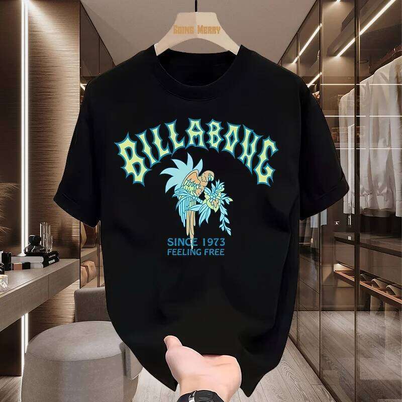 2025 Motorcycle Vintage Surf Pattern Printed Pure Cotton T-Shirt Men's and Women's Clothing Shirtcomfortable C260225
