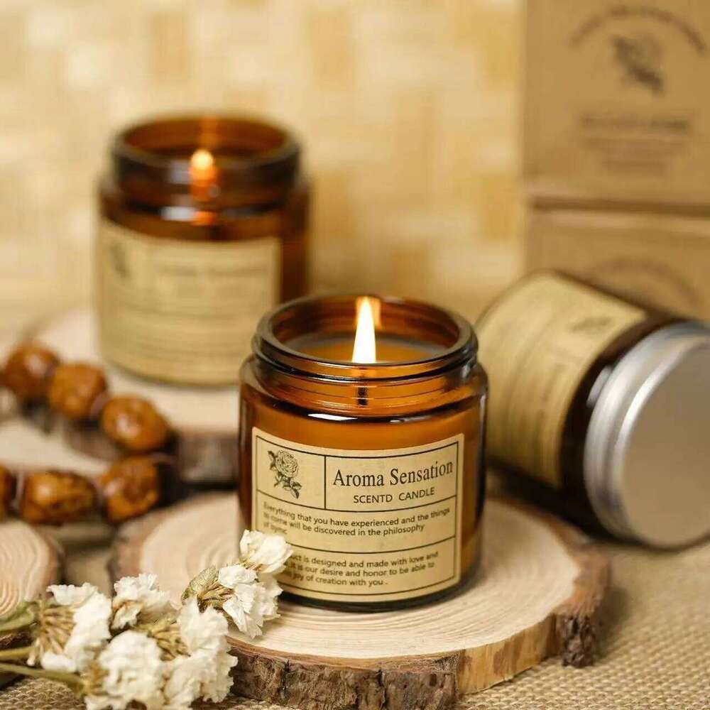 Aromatherapy essential oil smokeless soybean candle cup household fragrance ornament souvenir H260225