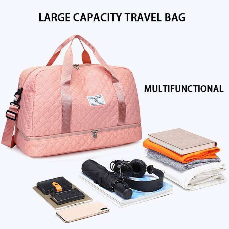 Fashionable Multifunctional Travel Luggage Bag with Independent Shoe Compartment,Suitable for Travel,Sports and Fitness,Camping Y260225