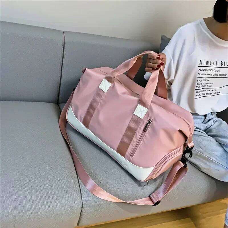 Women Gym Bags Travel Sports Dry Wet Separation Fitness Yoga Swimming Training Handbag Short-distance Shoulder Crossbody Bag Y260225