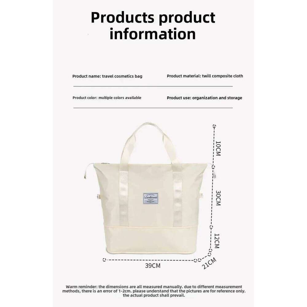 Large Capacity Travel Storage Oxford Wet and Dry Separation Maternity Bag with Expandable Design for Efficient Organization Y260225