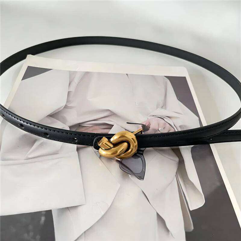 PU Leather Women Belt Knot Buckle Waistband Cummerbund For Dress Jeans Woman Fashion New Y260225