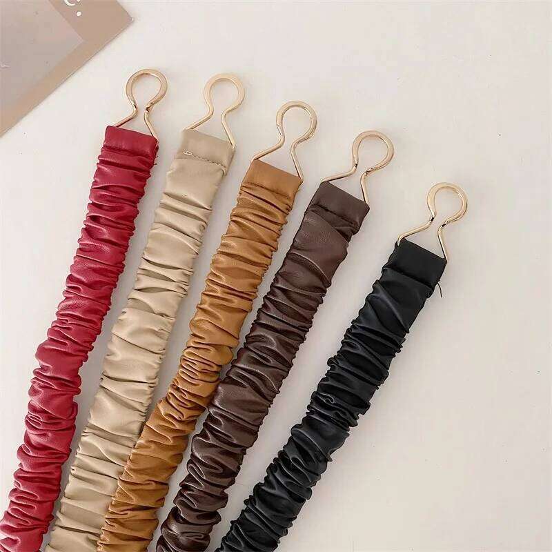 Fashion corset Belt for women plus size elegant high-end luxury brands Elastic cummerbund Black Desiner Women's belt female Y260225