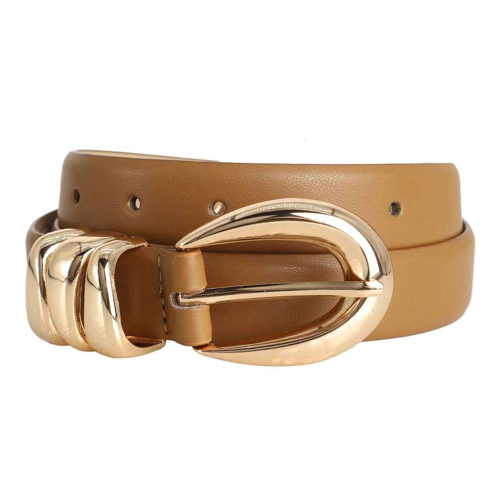 New Luxury Women's Leisure Fashion High-quality Golden Buckle Belt Design Waist Strap BeltSuitable for Jeans and SkirtsIdeal Gift Y260225