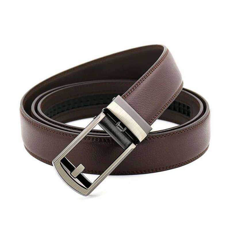 Automatic Real Ratchet in 30mm or 3cm width - Men Leather Belt with Auto Lock Buckle Y260225