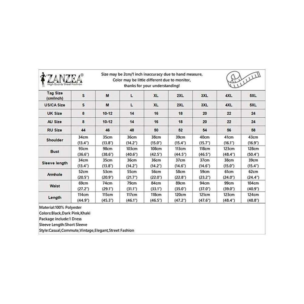 ZANZEA 2025 Women Pleated Dress Fashion Short Sleeve Sundress Elegant Office Work Vestidos Casual Loose Mid-Calf Robe Femme XJ260225