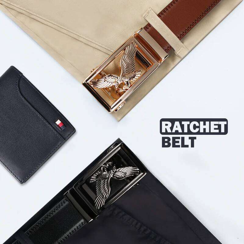 With Alloy Automatic Buckle, Fashion Men's Business Leisure Belt Y260225