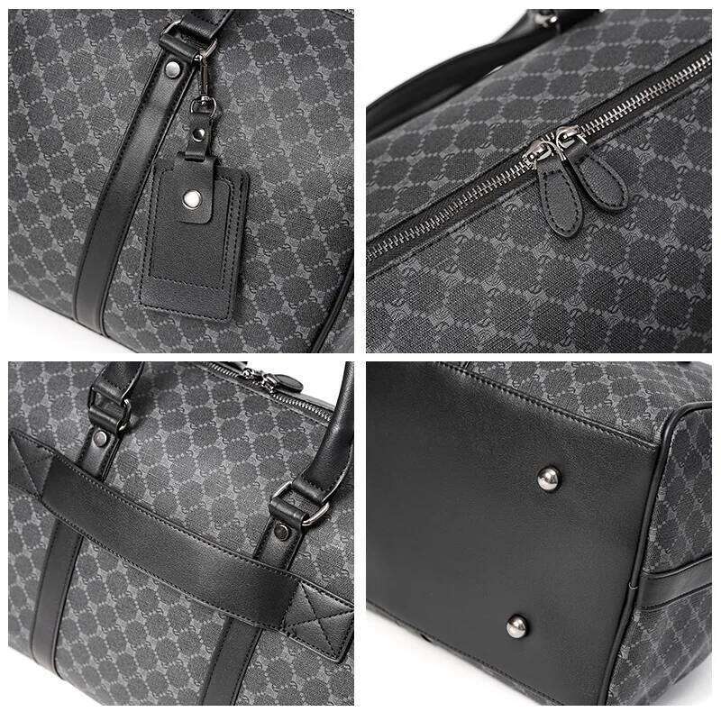 Fashion Men/Women Fitness Handbag Leather Male Shoulder Bags Business Large Travel Tote Luggage Bag Y260225