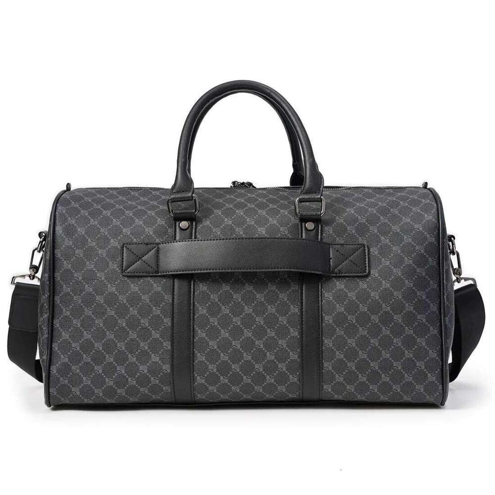 Fashion Men/Women Fitness Handbag Leather Male Shoulder Bags Business Large Travel Tote Luggage Bag Y260225