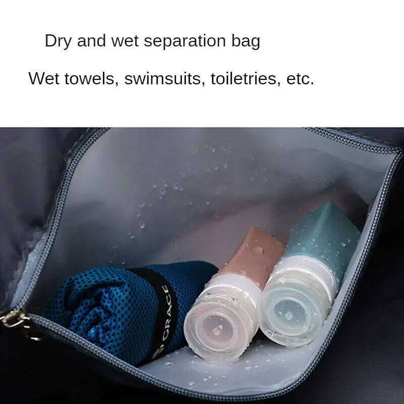 Sports Gym Large Capacity Light Dry Wet Handbags For Women Female Swimming Shoulder Fitness Outdoor Travel Bag Y260225