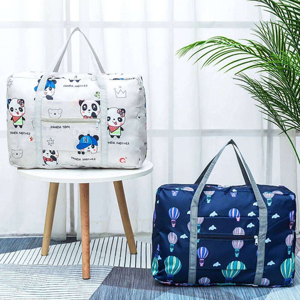 Women Luggage Handbag Large Capacity Duffel Storage Waterproof Zipper Closure with Trolley Sleeve Ladies Vacation Simple Bag Y260225