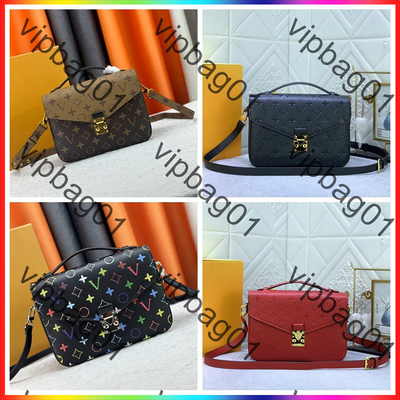 Luxury designer pochette metis east west bag cross body handbag messenger bag high quality shoulder bag ladies clutch purse shopping tote bag female backpack wallet