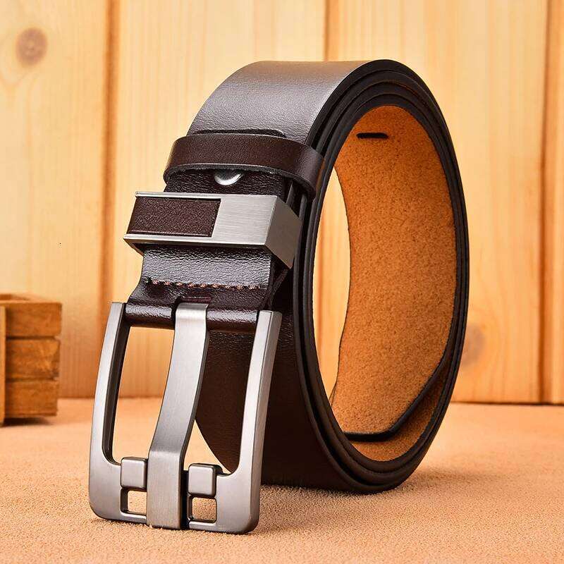 Luxury New Large Plus Size 100-130cm Retro Needle Buckle Men's Belt High Quality Y260225