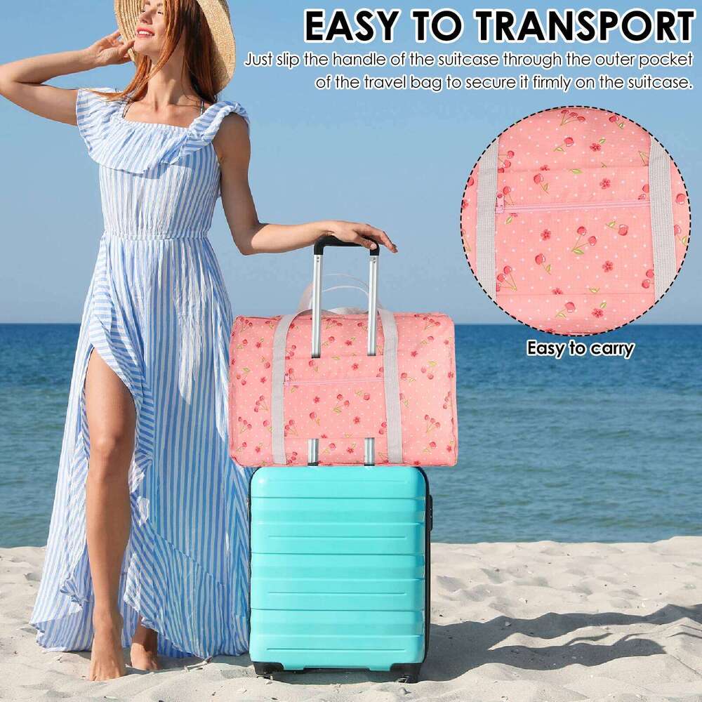 Travel Duffel Portable Large Capacity Carry On Waterproof Sports and Fitness Bag Household Clothing Storage Organization Y260225