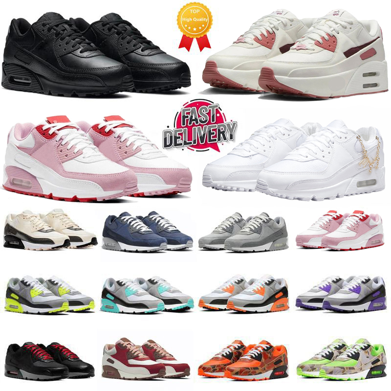 90 90s Mens Runnings shox shoe Triple White Black Valentine's Day Lucky Charms Rose Pink UNU Camo Green Men Women Trainers Sports Sneakers Platform Jogging Walking
