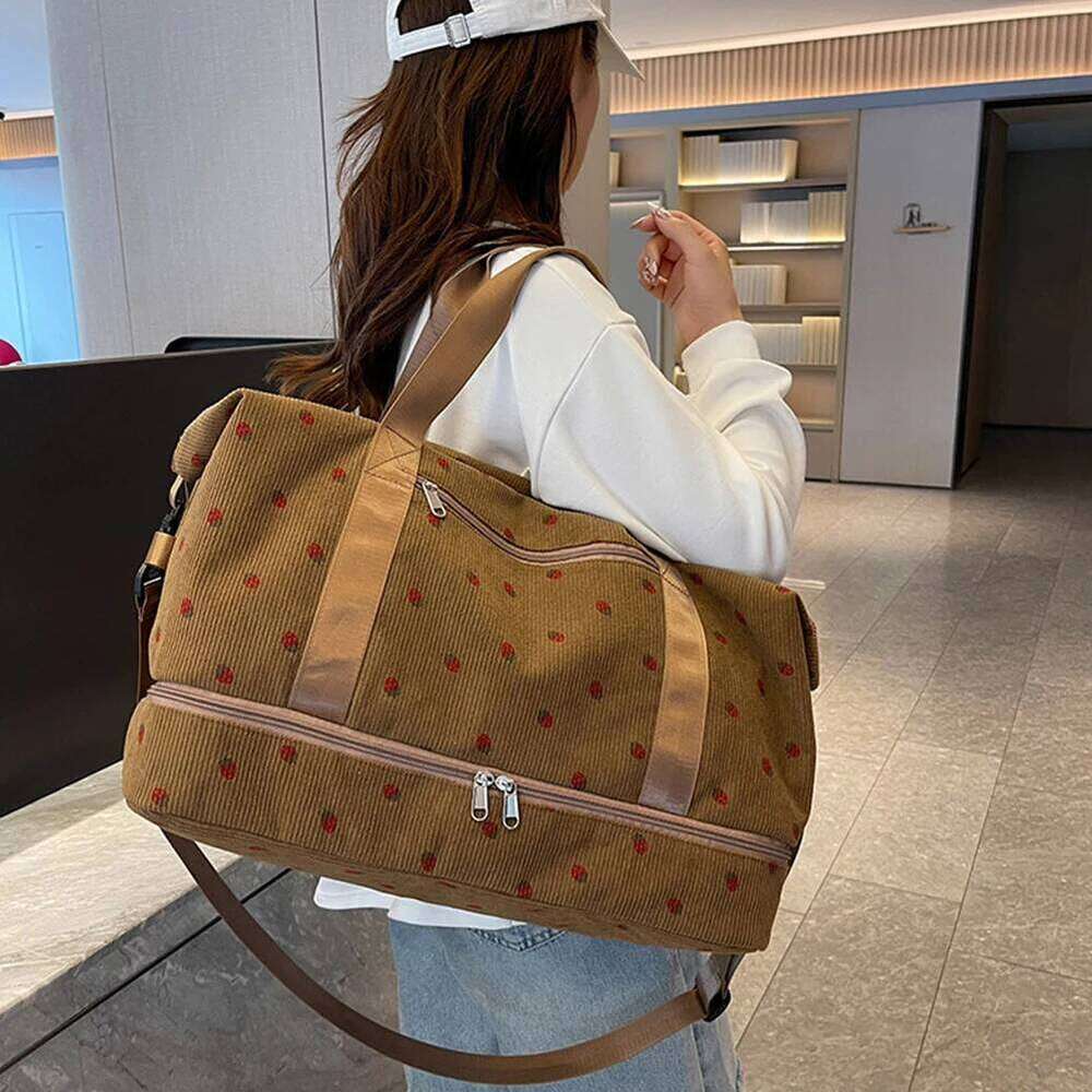 Travel Duffle Sport Gym with Shoe Compartment Carry On Tote Luggage Bag for Women Girls Y260225