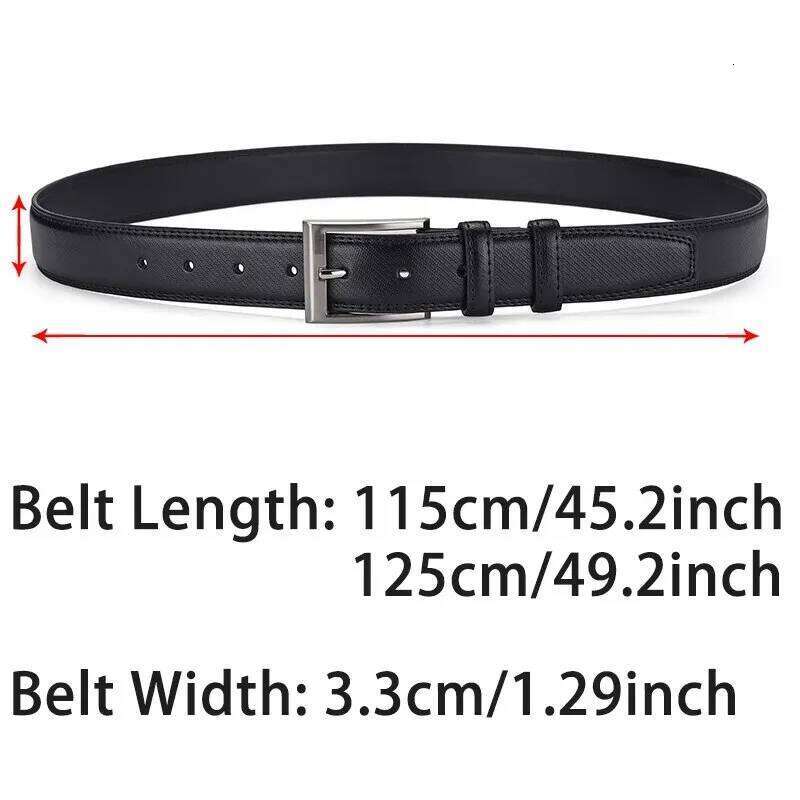 Men's 2023New Casual Business Alloy Buckle High End Luxury Authentic Fashion Jeans Belt Gift for Boyfriend Or Dad Y260225
