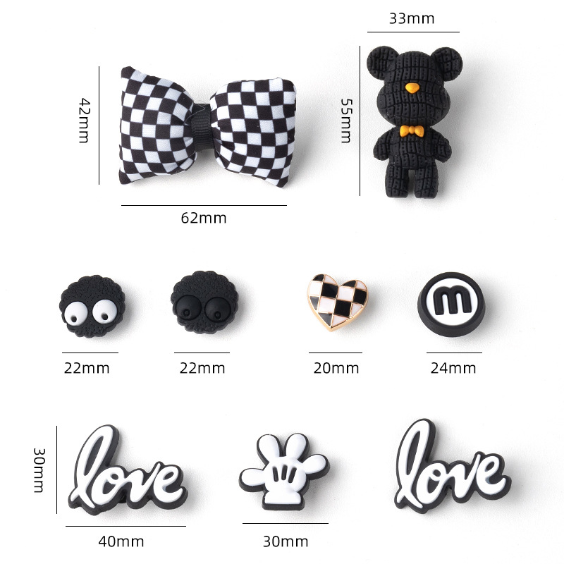 Removable Luxury DIY Shoe Charms Clog Sandals Accessories Detachable Shoe Buckles Decorations For Hole Slippers