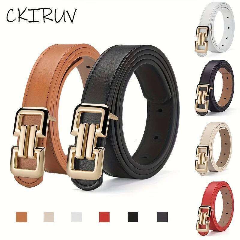 Ladies' is fashionable and versatile, with a simple waist belt small trousers, suitable for daily wear, parties, Y260225