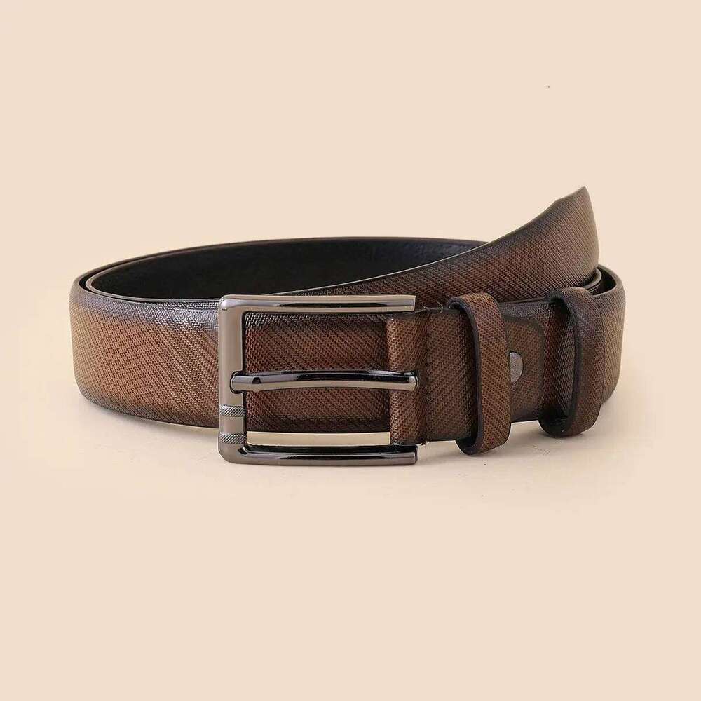 New Fashion PU Leather Designer Pin Buckle Belt Business Men's Belts Y260225