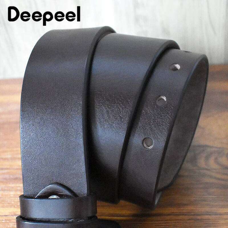 4.3cm*105-125cm Men's Cowskin Belt Genuine Leather Crafts Jeans Belts Double Pin Buckle Luxury Designer Waistband for Men Gift Y260225