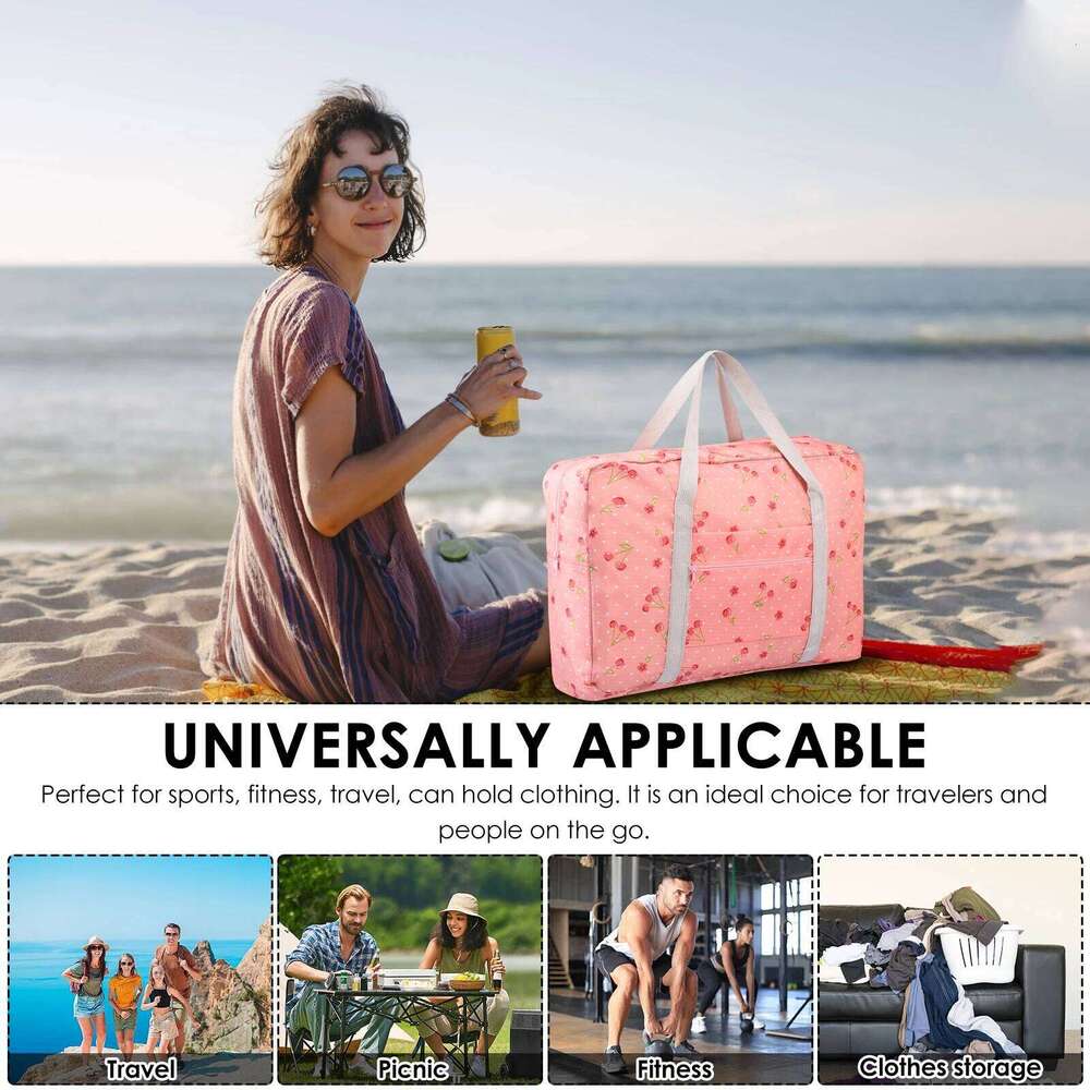 Travel Duffel Portable Large Capacity Carry On Waterproof Sports and Fitness Bag Household Clothing Storage Organization Y260225