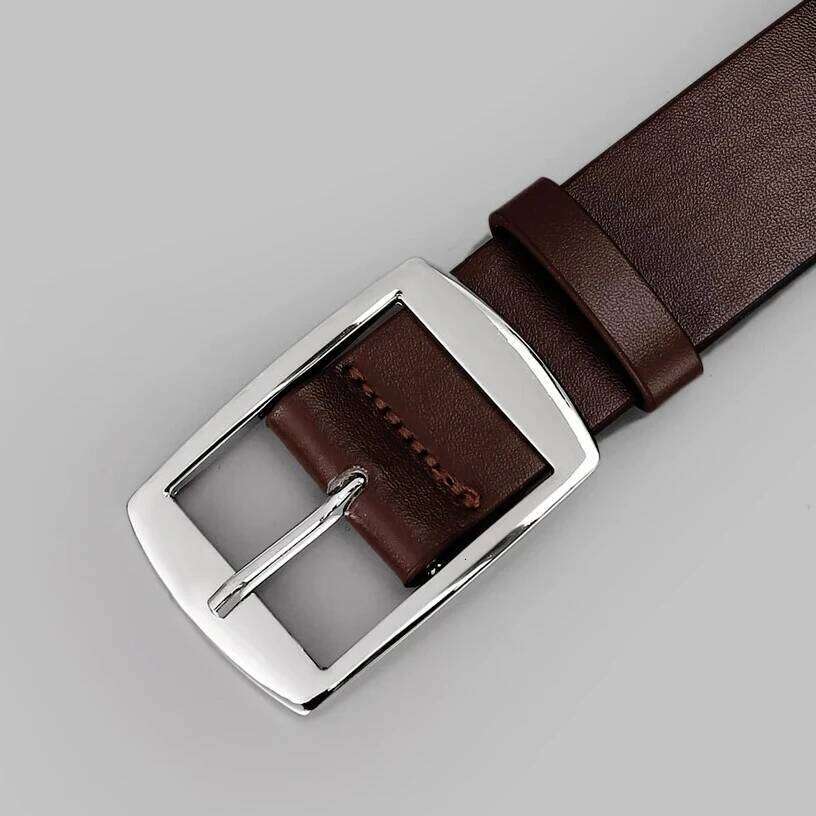 New Luxury PU Leather Metal Pin Buckle High Quality Famous Brand Designer Waist Strap Belts for Jeans Men Belt Y260225