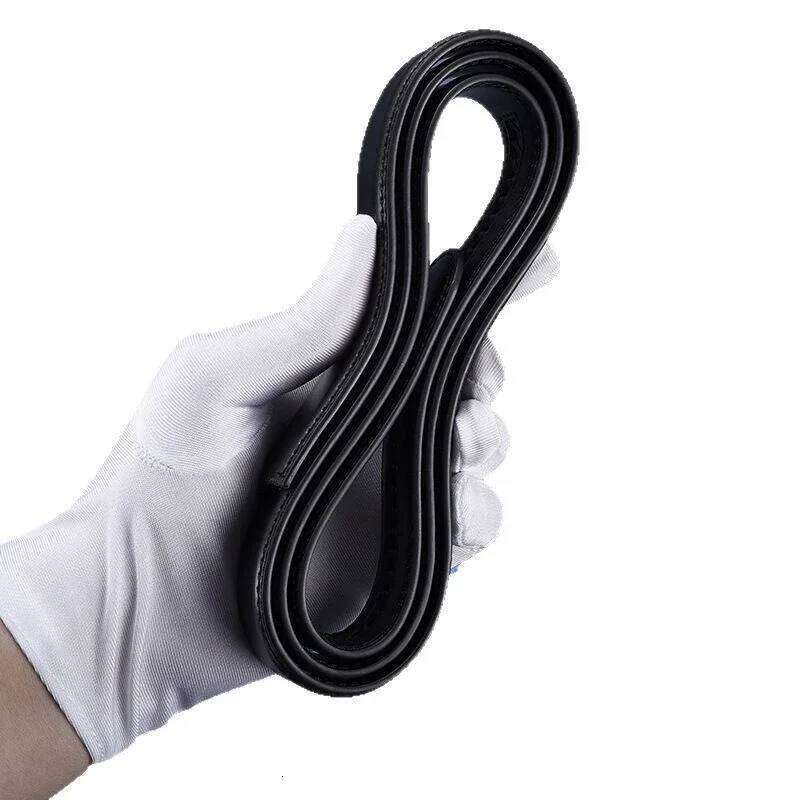 2025 Leather Men's 3.5cm Belt with High Quality Alloy Automatic Buckle Unisex Classic Business Belts for Jeans Y260225