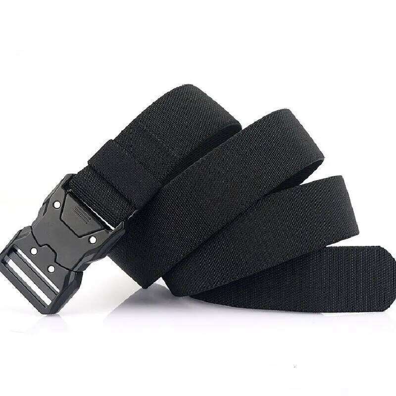1pcs Casual Outdoor Training Belt For Both Men And Women Classic Design Fashion With The Must Haves Tactical Quick Buckle Elasti Y260225