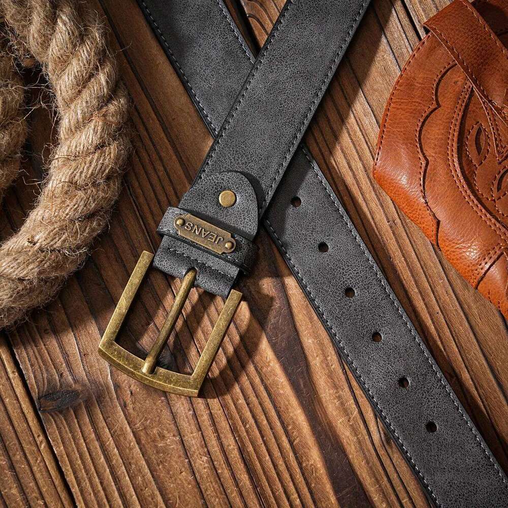 A Western-style PU material for both men women, a casual, retro and classic personalized belt Y260225