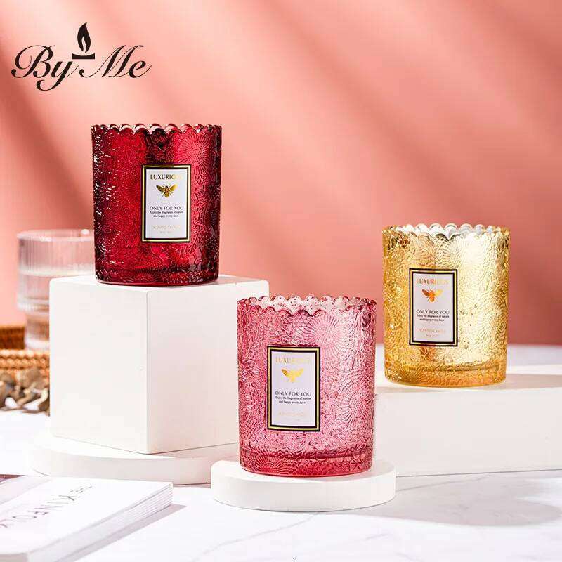 Jar Glass Handmade Soybean Candles Home Decoration Romantic Fragrance Wedding Gift Birthday Candle H260225