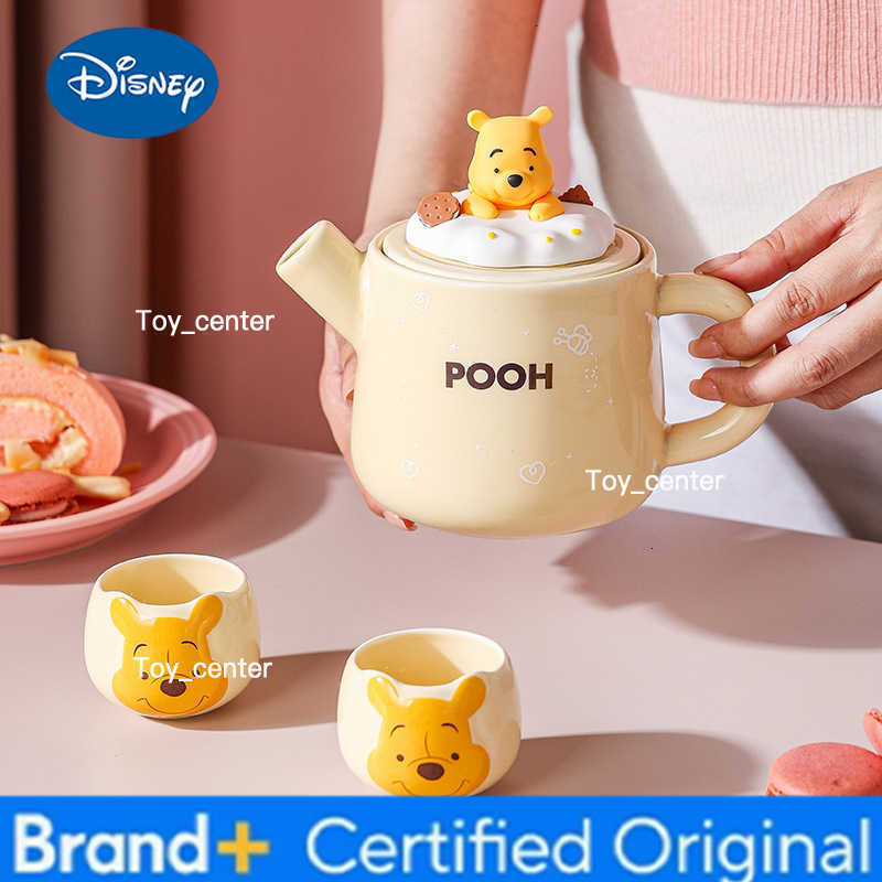 Disney Winnie The Pooh Lotso Teapot Set Cute Tea Making Afternoon Tea Companion Gift High Temperature Teapot Gift for Couples H260225