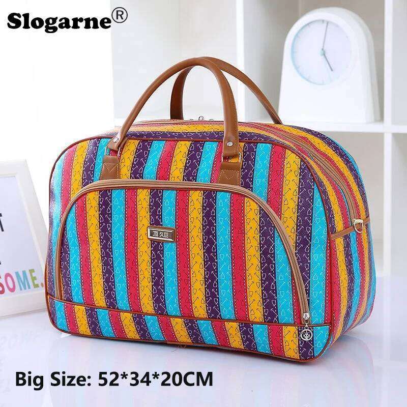 Lady Large Zip Bag Overnight Weekend Women Holdall Hand Luggage Handbag Girls Travel Tote Duffels Backpacks Shoulder Bags Y260225