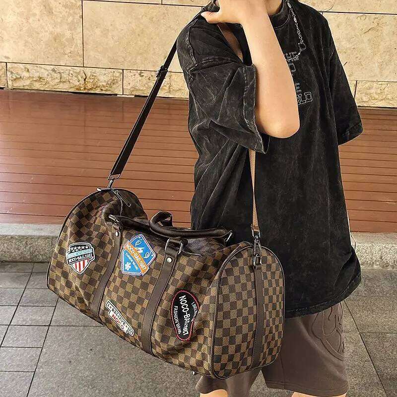 2025 New Crossbody Short Trip Bag Men & Women, Large Capacity Travel Duffle for Business Commute Gym Shoulder Hand Tote Y260225