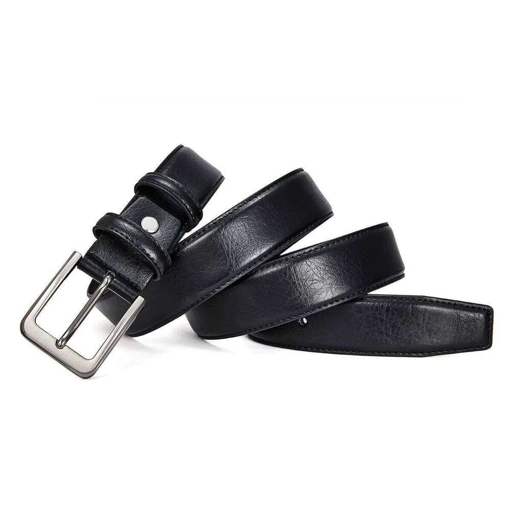 High-End Trendy Men's Fashion Versatile Cross-border Business Belt Pin Buckle Y260225
