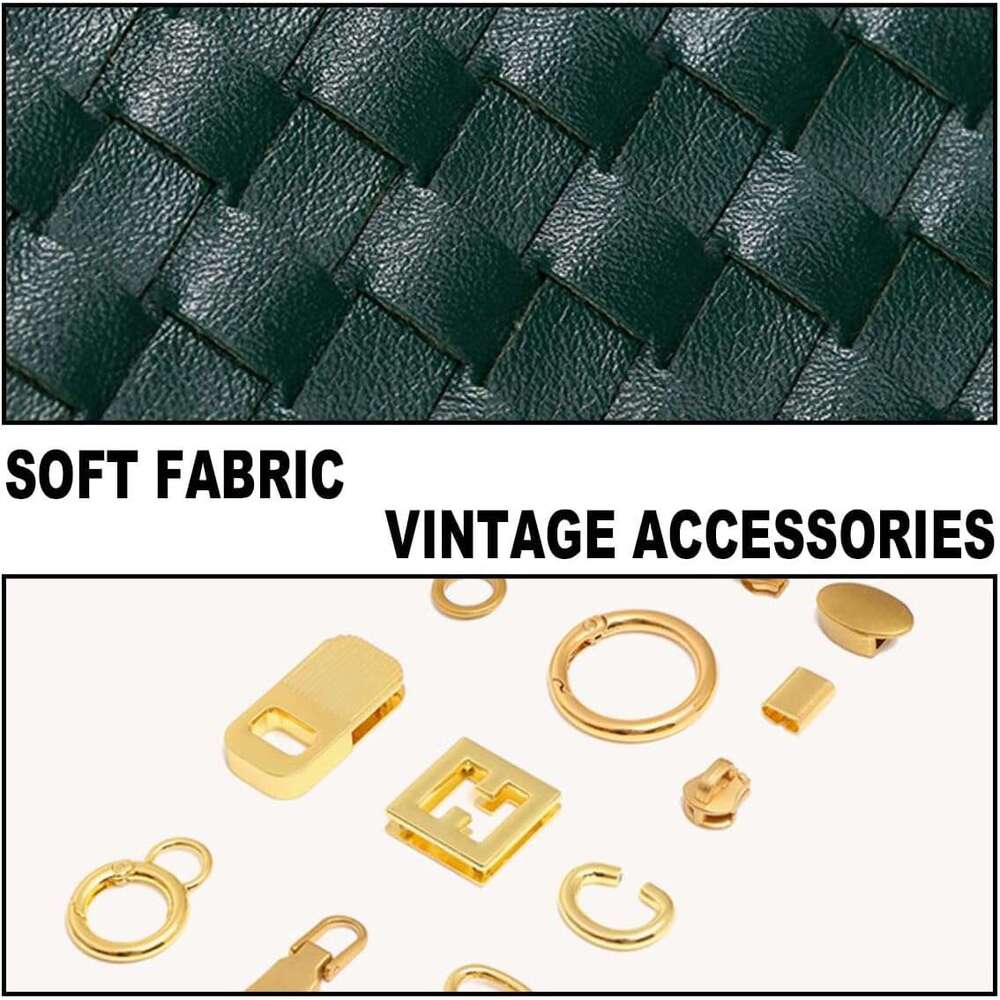 Evening Woven Women Casual Fashion Crossbody Bags Vegan Leather Shoulder Handbag For Cocktail Party Work
