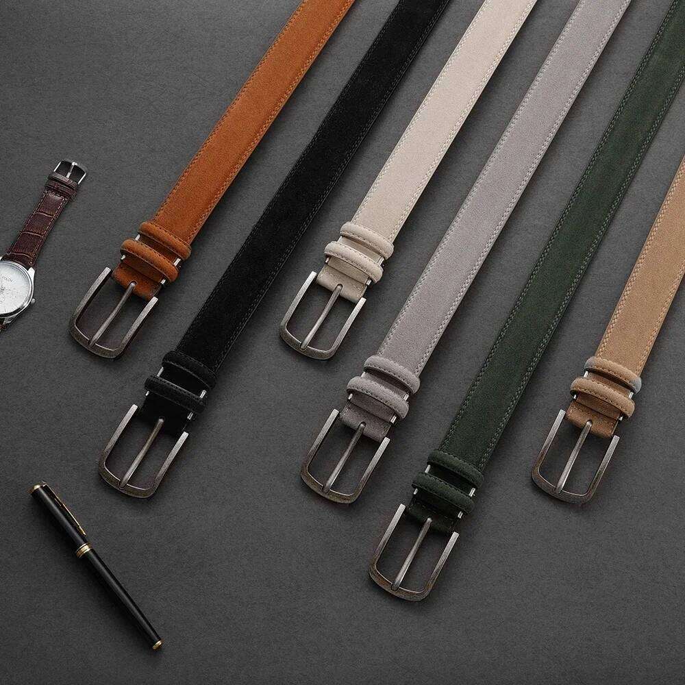 Men High Quality PU Leather LONG Large Pin Metal Automatic Buckle Multi style Belts Strap Male Y260225