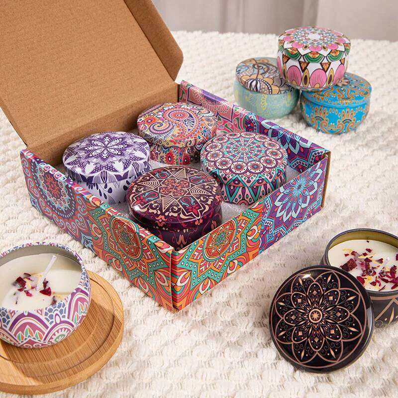 Dried Flower Aromatherapy Candle Smokeless Soy Wax Makou Can Household Scented Candles Perfect Birthday Gift with Souvenirs H260225