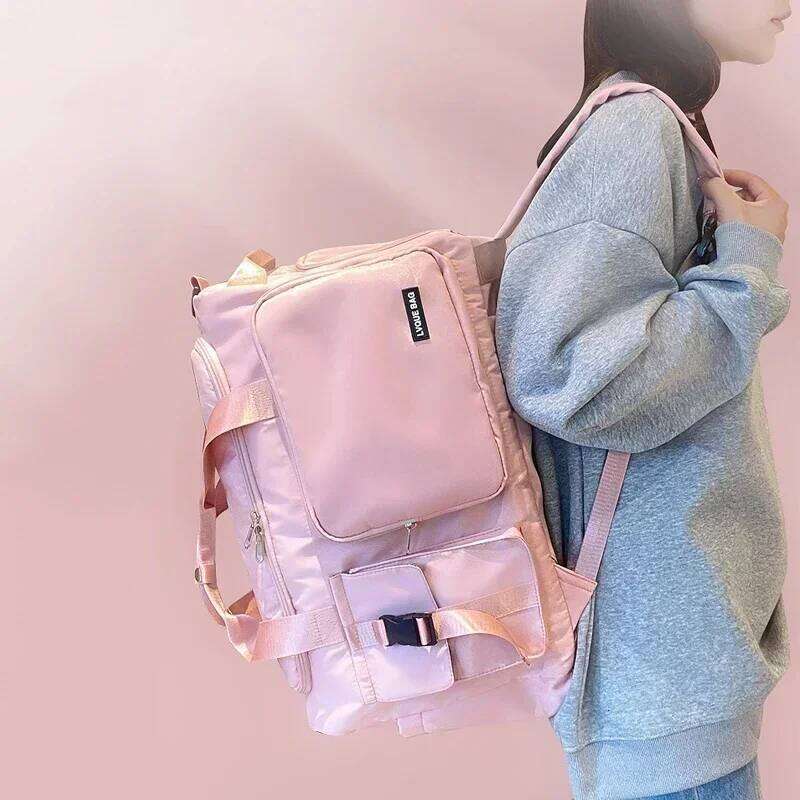 Dry Wet Separation Women's Swimming Backpack Fitness Outdoor Sports Travel Weekend Shoulder Bag Y260225