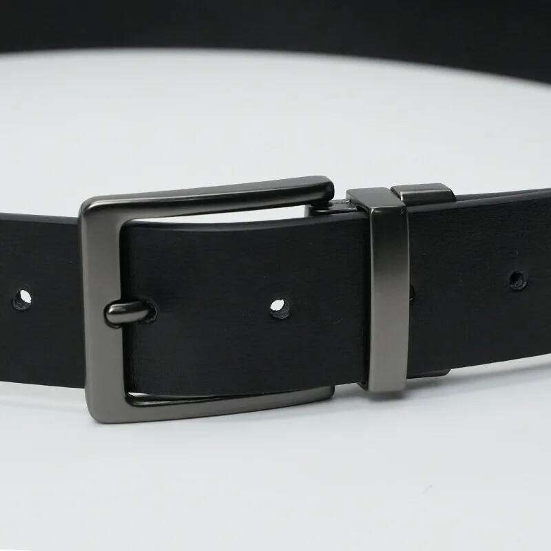 Fashionable Luxury Leather Men's Fashion Classic Retro Rotating Dual-Use Pin Buckle High-Quality Designer Belt Y260225
